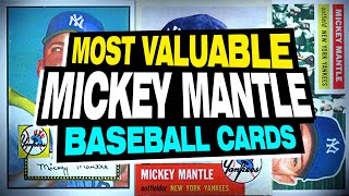 Top 35 Most Valuable Mickey Mantle Baseball Cards sold - With GIVEAWAY!