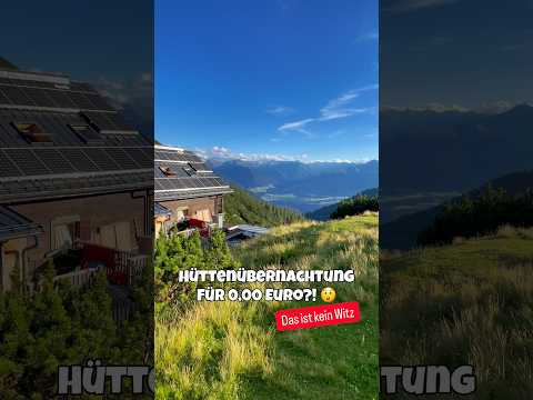 Schon gehört?👀 Du kannst diesen Sommer gratis auf über 70 Hütten übernachten 🫶