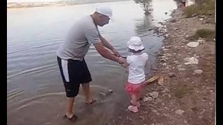Balık avı , küçük kuzum ve ben denemelerdeyiz