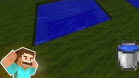 How to make infinite water source with one bucket of water || MINECRAFT |||| #minecraft