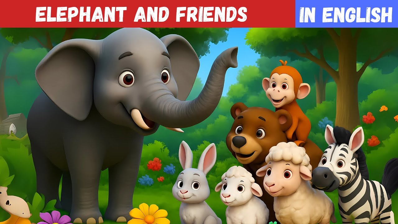 Elephant and Friends: The Ultimate Moral Story🐘 Short stories for kids - Moral stories