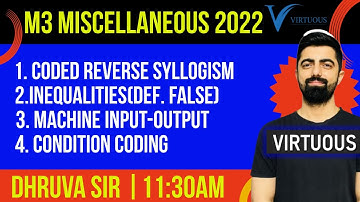 M3 MISCELLANEOUS 2022 : (Part-89)||  IBPS/SBI/RBI MAINS 2022|| By Dhruva Sir