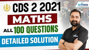 CDS 2 2021 Maths Paper Solution | Randhir Sir #cds