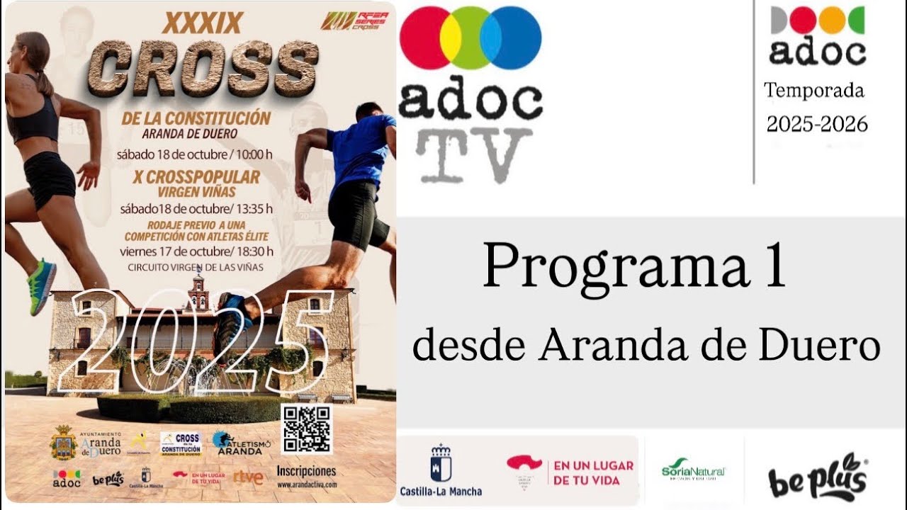 Programa 2 de #adoctv 2025-2026 cross de Aranda de Duero  Programa 2 de #adoctv 2025-2026 cross de Aranda de Duero