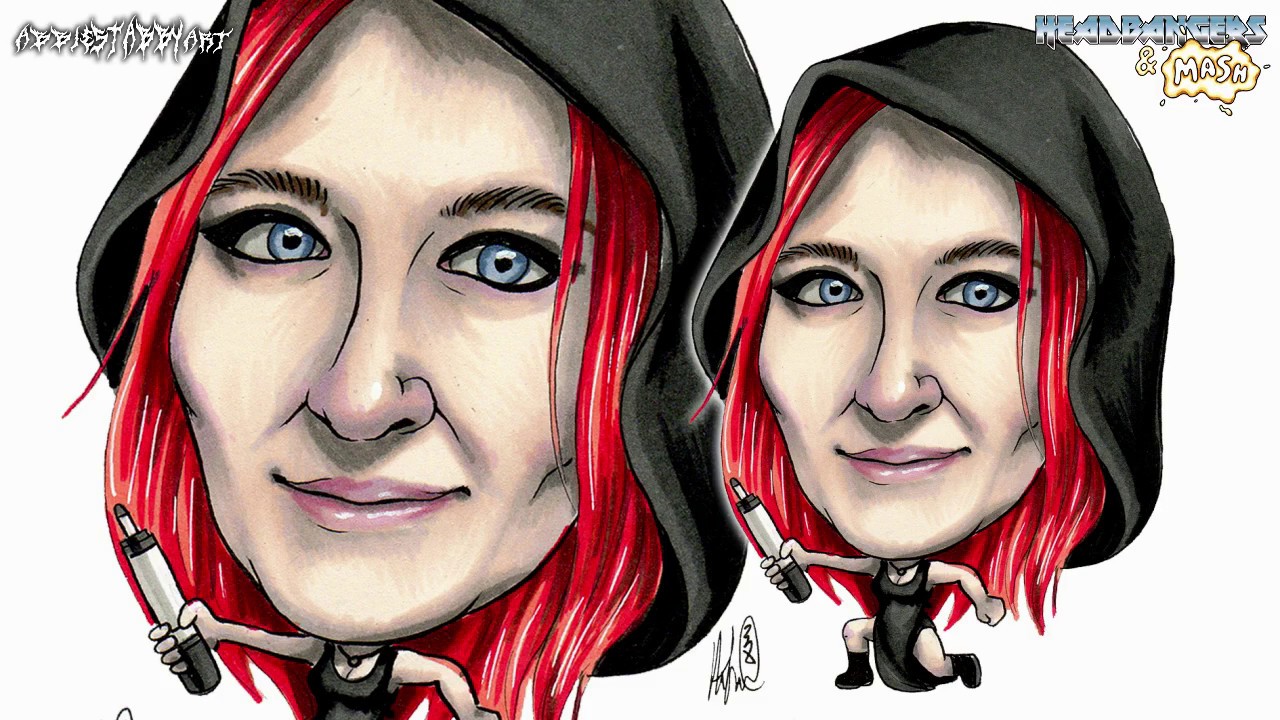 🔪 "Stabby" 🔪 Autumn 2018 Caricature (Timelapse)