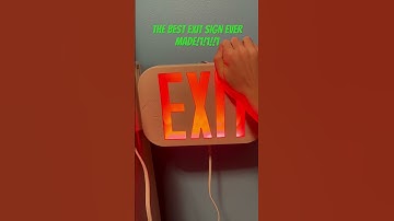 very quality exit sign 👍👍👍👍 #emergencyequipment #shorts #exitsign