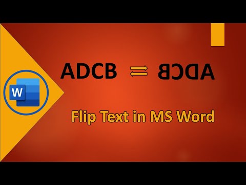 Wideo: Jak odwrócić tekst w namiocie w programie Word?