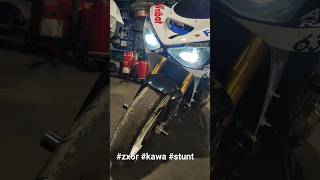 Поставил LED свет на #zx6r #kawa #stunt