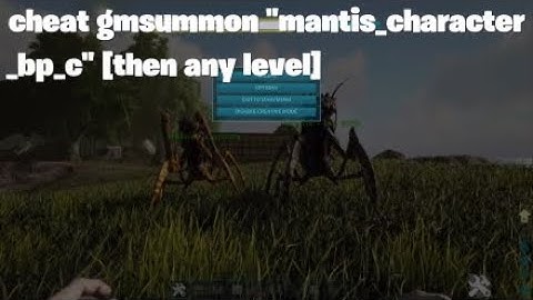 how to spawn in a mantis in ark