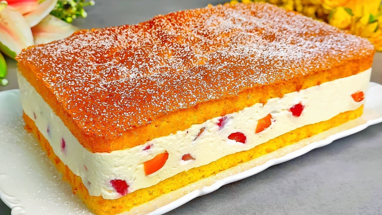 Самые нежные летние пирожные за 15 минут! Это самый вкусный торт, который я когда-либо ела.