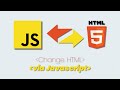 Change HTML via Javascript