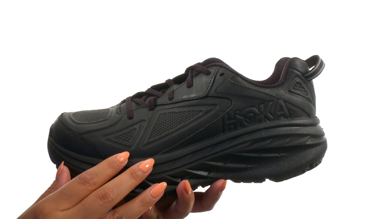 hoka mens leather shoes