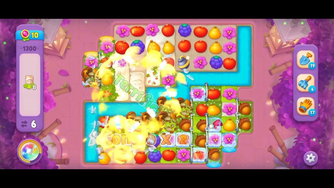 Gardenscapes Level 1300 [Super Hard Level] [No booster