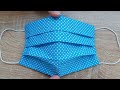 Face Mask Sewing Tutorial / How to make Face Mask with Filter Pocket / DIY Cloth Face Mask