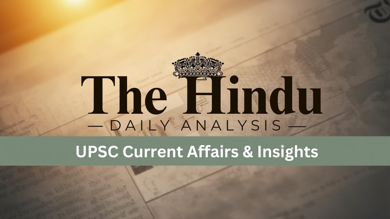 1 JANAUARY 2026 || The Hindu Daily Current Affairs || Analysis Revision ...
