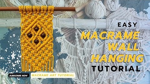 Macrame Wall Hanging Tutorial | Beautiful Macrame Wall Hanging Tutorial | DIY Macrame Wall Hanging 