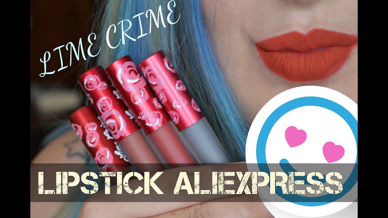 HAUL ALIEXPRESS REPLICAS #6: LIPSTICK LIME CRIME FAKE (velvetines)