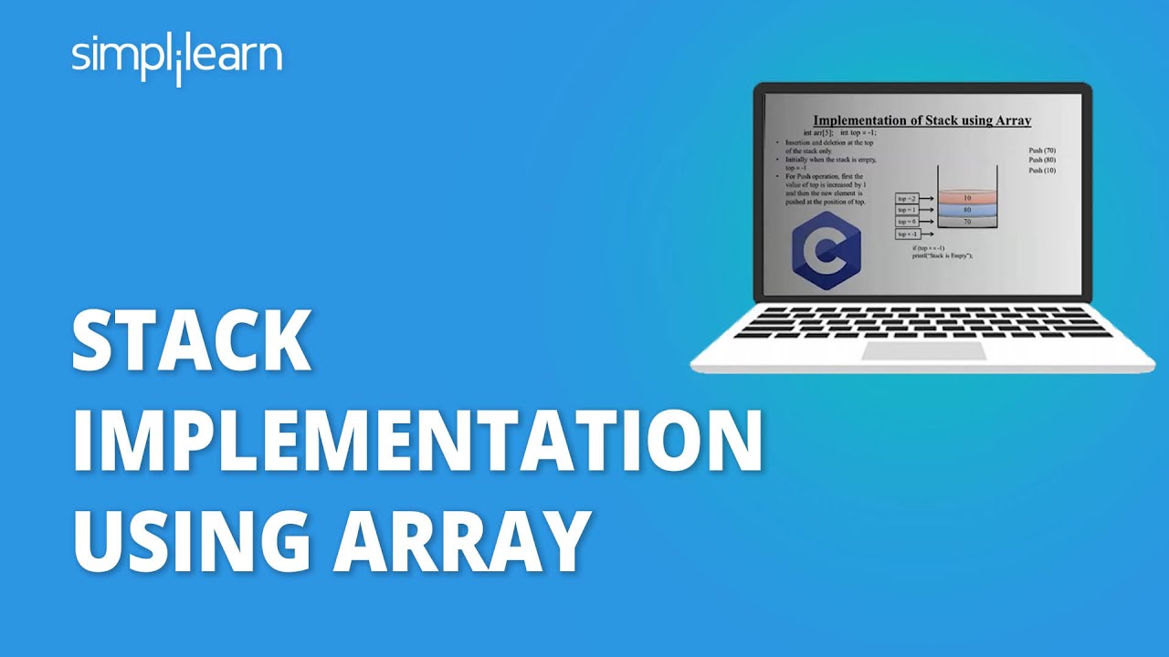 Stack Implementation Using Array | Implementing Stack Using Array | Data Structures