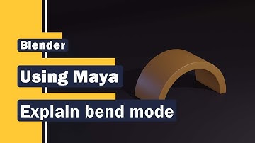 [Blender]Using Maya to explain bend modifier in blender