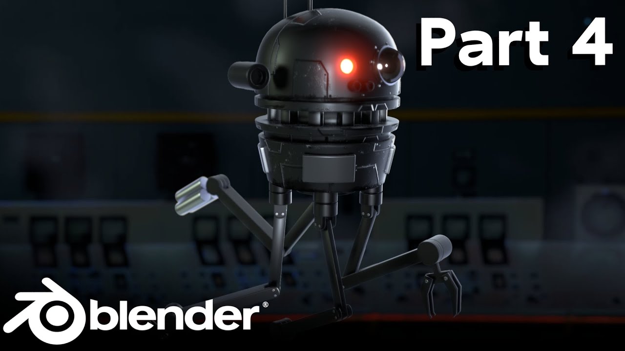 Sci-Fi Robot Drone: Part 4 (Animation and Rendering) - YouTube