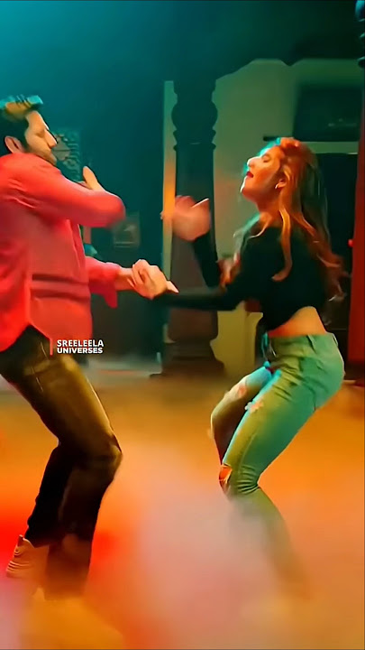 Sreeleela Mass & Nithin Best Amazing dancing#telugusongs #dance #sreeleela #nithin _#love_#shorts