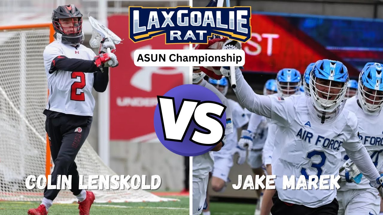 ASUN Championship - Jake Marek (Air Force) vs. Colin Lenskold (Utah) - Lacrosse Goalie Save Edit