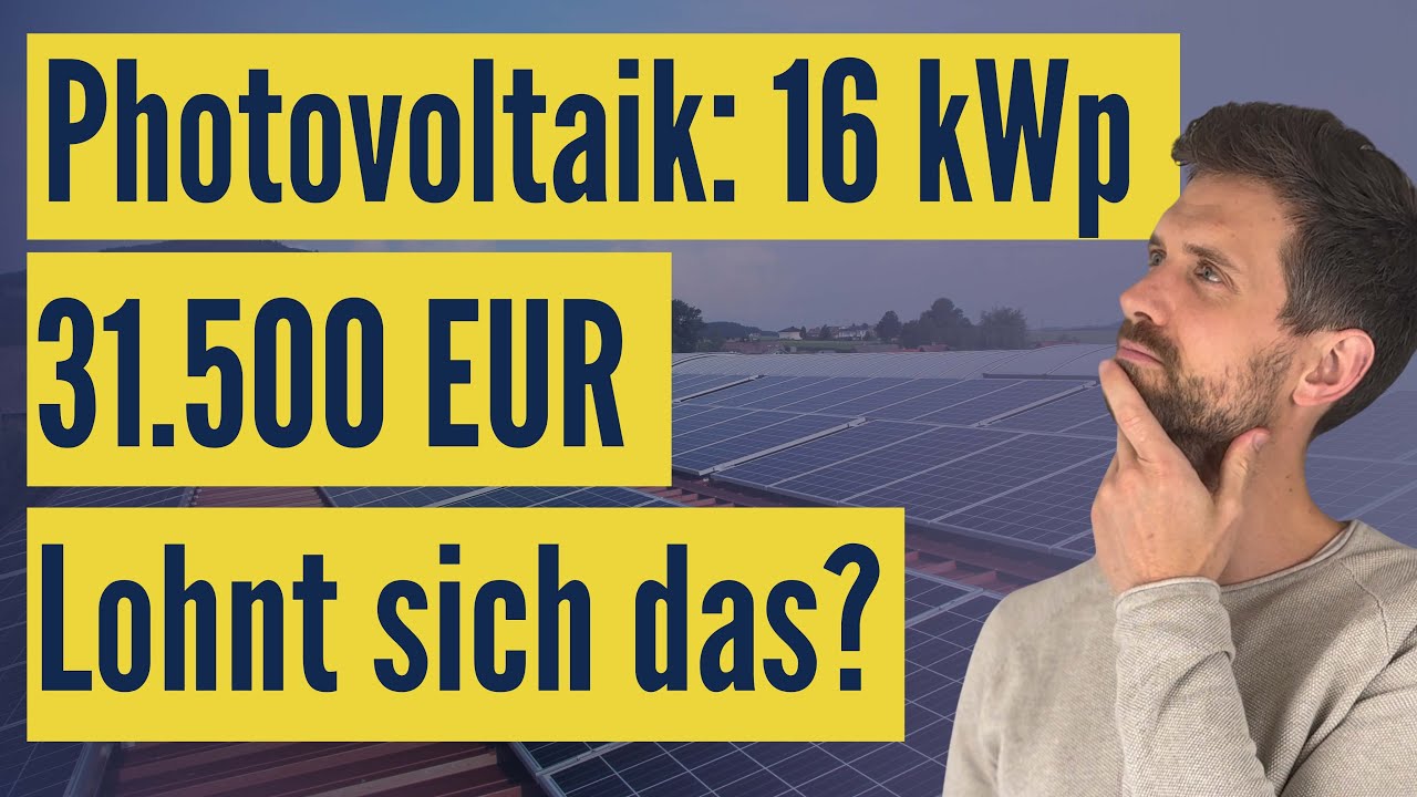 Lohnt sich eine Photovoltaikanlage? Berechnung am konkreten Beispiel – auf YouTube ansehen