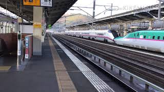 H5系はやぶさ24号+E6系こまち24号福島駅通過