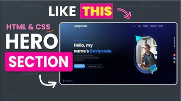 Responsive Modern Hero Section with HTML and CSS