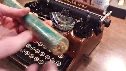 Underwood 4-Bank Portable Typewriter Platen Replace