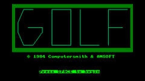 Amsgolf Review for the Amstrad CPC by John Gage