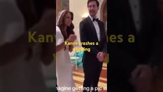 Kanye west crashes a wedding goes viral #kanyewest  #news #wedding