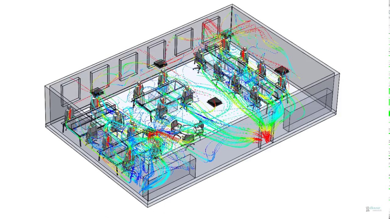 Indoor Air Quality in an office room without seperators YouTube