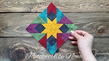 “Learn How to Make This Stunning Star Quilt Block | Easy Patchwork Tutorial