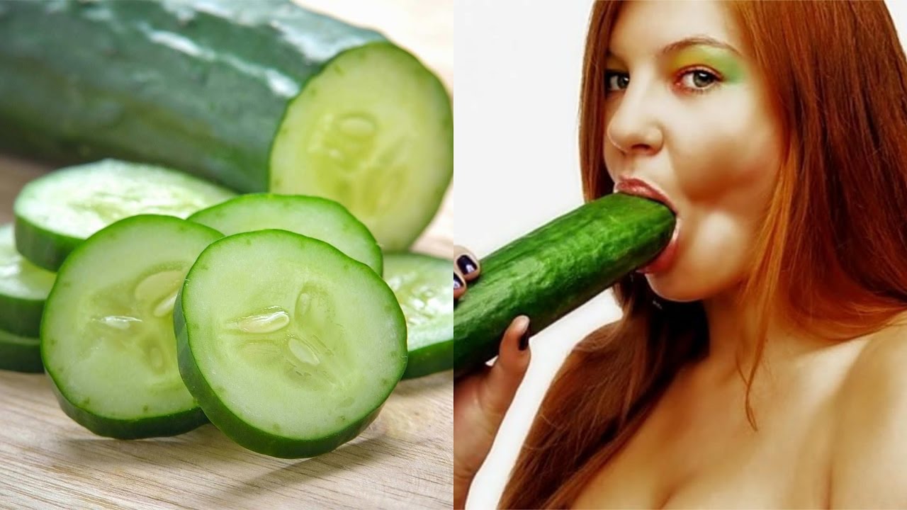 Sexy Cucumber Stock Photo