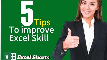 5 Tips To Improve Excel Skills ‼️
