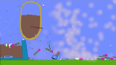 Mentos Bomb Experiment in Algodoo!