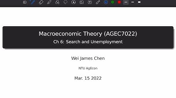 1102 Macroeconomic Theory -- 3/15 Part 1