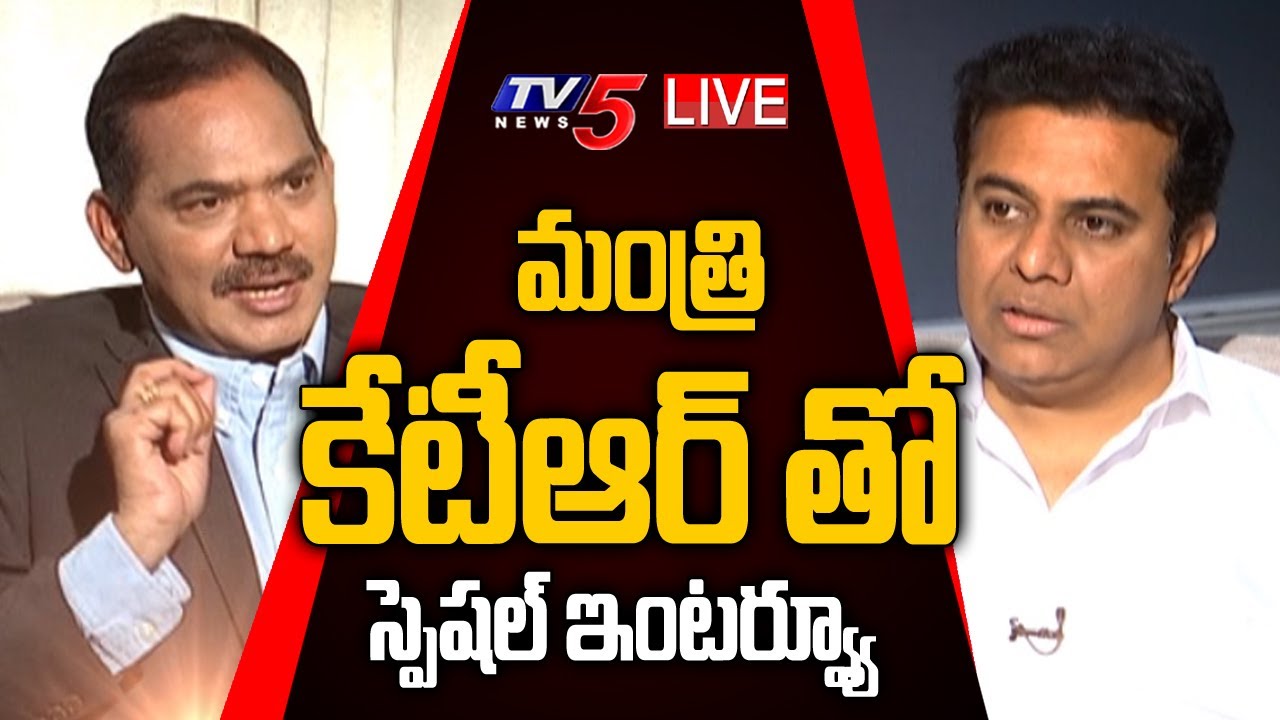 Minister KTR Exclusive Interview with TV5 | TOP Story Debate | Sambasiva rao | TV5 News Digital