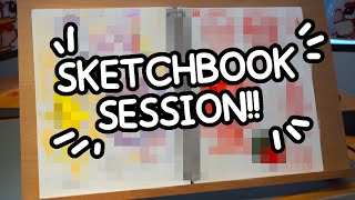 SKETCH WITH ME!! SKETCH BOOK SESSION #1