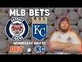 Tigers vs Royals MLB Picks | MLB Bets Wednesday 5/22 #mlbb