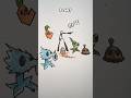 how to Draw Stickman with ( fire, water, plant, wind, magma, red & blue, thunder, teleport )