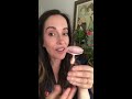 Celebrity Facialist Angela Caglia | How to use a vibrating sonic rose quartz sculpting face roller.