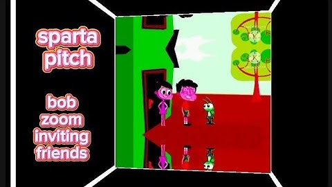 Sparta pitch bob zoom inviting friends with different colors and video effects