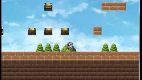 Simple platformer with stock RPG Maker VX ACE (no scripts)