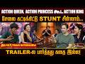 ACTION QUEEN, ACTION PRINCESS கூட ACTION KING! சேலை கட்டிக்கிட்டு STUNT சீன்லாம்... | PTD