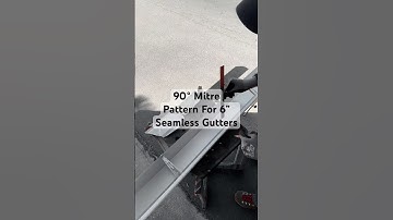 How To Make a 90° Mitre Template For 5” 6” or 7” Seamless Gutter Corners