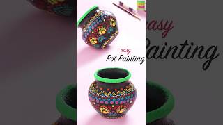 Pot Painting Ideas | Mandala Pot Painting  | Pot Decoration Ideas