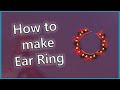 Making Beautiful Red Earring | Crochet for beginners