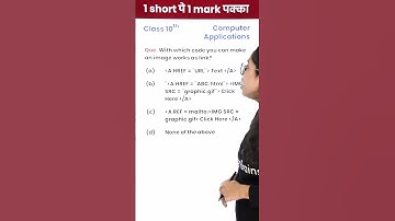 Find the Correct Code - (10th Computer Application) 1 Video 1 Mark पक्का for Board Exam! #Shorts